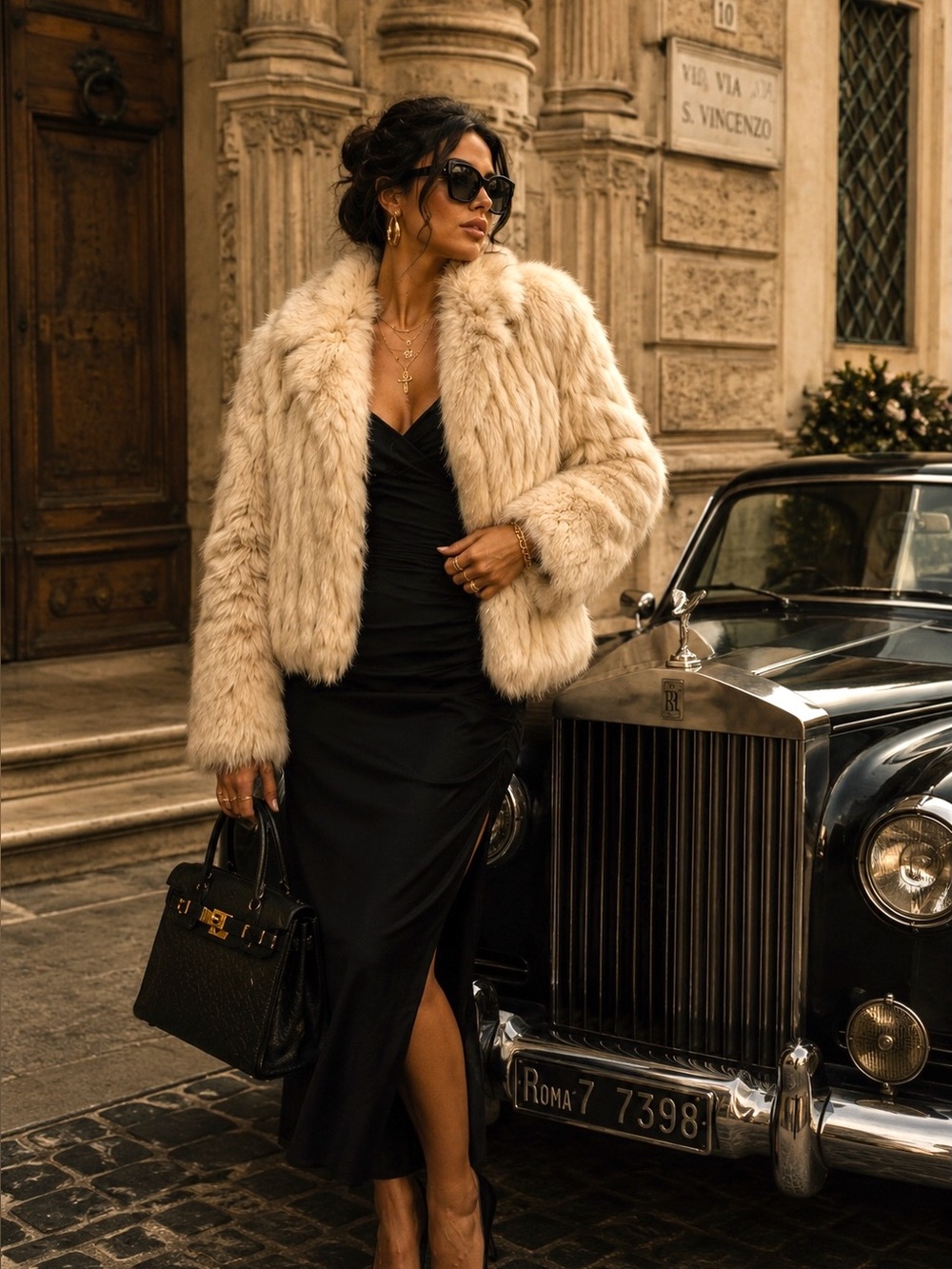 Elan Ivory Norway Blue Fox Fur Jacket Small Vintage Real Fur Luxury Mob Wife